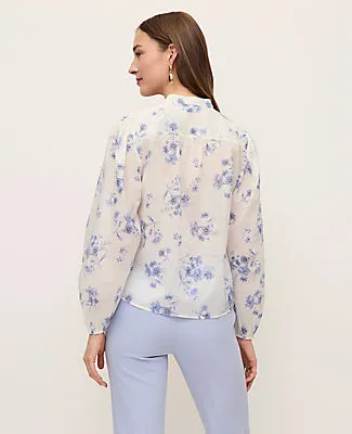 Ann Taylor Floral Embroidered Collar Blouse sold by Ann Taylor product image thumbnail 2