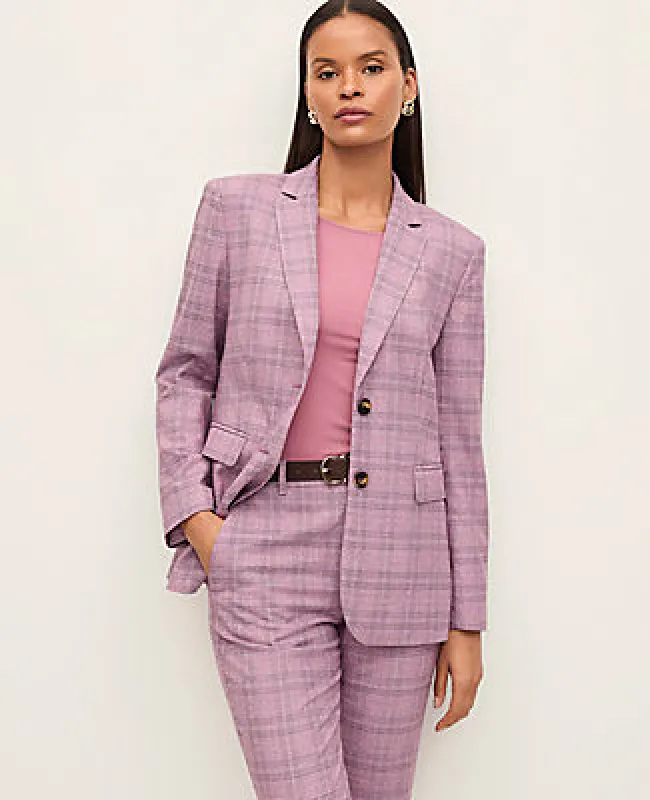 Ann Taylor The Petite Greenwich Blazer in Plaid made by Ann Taylor