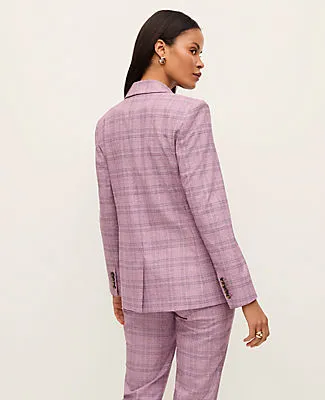 Ann Taylor The Petite Greenwich Blazer in Plaid sold by Ann Taylor product image thumbnail 2