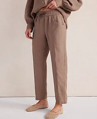 Ann Taylor Haven Well Within Linen Straight Leg Pants sold by Ann Taylor