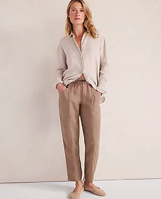 Ann Taylor Haven Well Within Linen Straight Leg Pants sold by Ann Taylor product image thumbnail 4