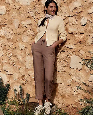 Ann Taylor Haven Well Within Linen Straight Leg Pants sold by Ann Taylor product image thumbnail 5