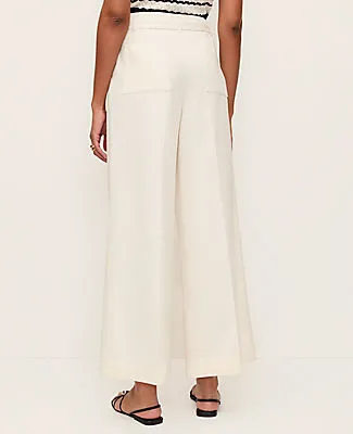 Ann Taylor The Belted Wide-Leg Ankle Pant sold by Ann Taylor product image thumbnail 3