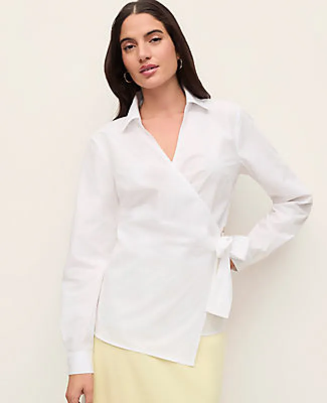 Ann Taylor Embellished Wrap Blouse made by Ann Taylor