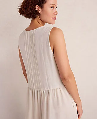 Ann Taylor Haven Well Within Linen Pintuck Midi Dress sold by Ann Taylor product image thumbnail 2