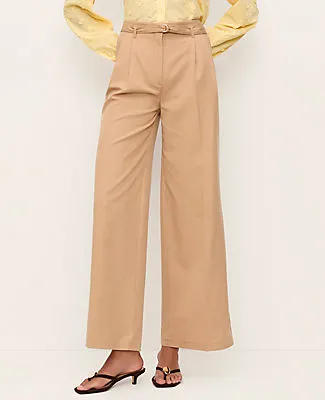 Ann Taylor The Petite Belted Wide-Leg Ankle Pant sold by Ann Taylor product image thumbnail 2