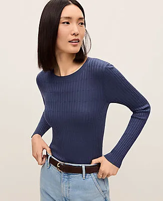 Ann Taylor Weekend Collection Textured Stitch Sweater sold by Ann Taylor