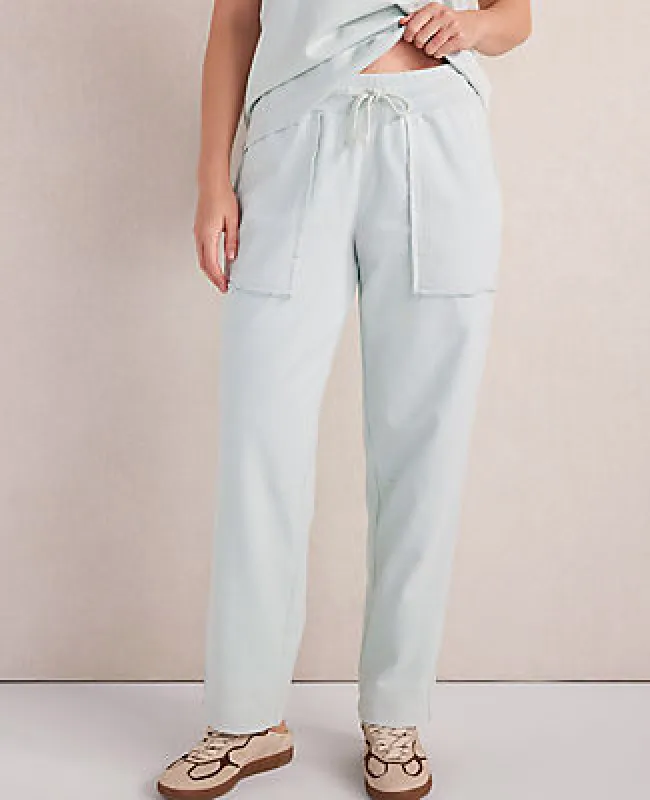 Ann Taylor Haven Well Within Garment-Dyed Organic Cotton Terry Pants made by Ann Taylor