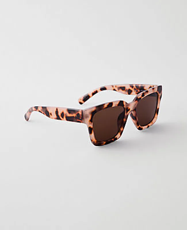 Ann Taylor Oversized Curved Square Sunglasses sold by Ann Taylor