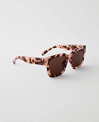 Ann Taylor Oversized Curved Square Sunglasses sold by Ann Taylor