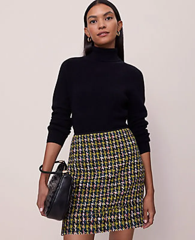 Ann Taylor Studio Collection Cashmere Ribbed Turtleneck Sweater sold by Ann Taylor