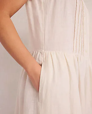 Ann Taylor Haven Well Within Linen Pintuck Midi Dress sold by Ann Taylor product image thumbnail 3