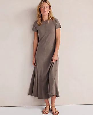 Ann Taylor Haven Well Within Organic Cotton Rib Knit Maxi Dress sold by Ann Taylor