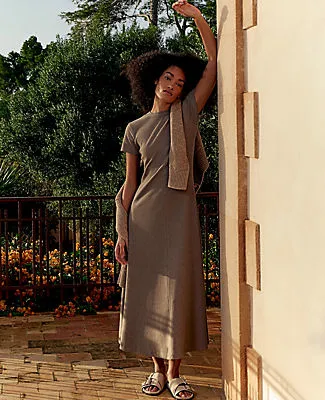 Ann Taylor Haven Well Within Organic Cotton Rib Knit Maxi Dress sold by Ann Taylor product image thumbnail 4