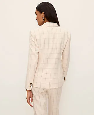 Ann Taylor The Hutton Blazer in Windowpane sold by Ann Taylor product image thumbnail 2