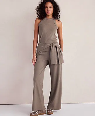 Ann Taylor Haven Well Within Organic Cotton Rib Knit Wide Leg Pants sold by Ann Taylor product image thumbnail 3