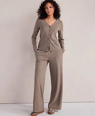Ann Taylor Haven Well Within Organic Cotton Rib Knit Wide Leg Pants sold by Ann Taylor product image thumbnail 4
