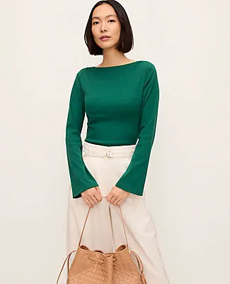 Ann Taylor Petite Bell Sleeve Top sold by Ann Taylor