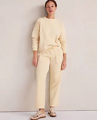 Ann Taylor Haven Well Within Garment-Dyed Organic Cotton Terry Crewneck sold by Ann Taylor product image thumbnail 3