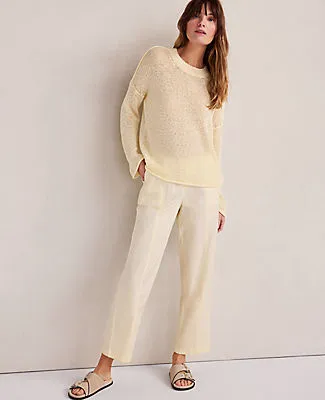Ann Taylor Haven Well Within Organic Cotton Twill Tapered Pants sold by Ann Taylor product image thumbnail 3