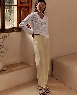 Ann Taylor Haven Well Within Organic Cotton Twill Tapered Pants sold by Ann Taylor product image thumbnail 4
