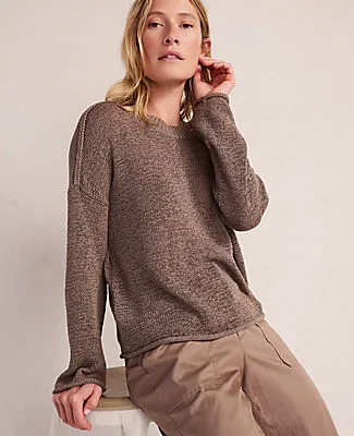 Ann Taylor Haven Well Within Linen Tape Yarn Crewneck sold by Ann Taylor