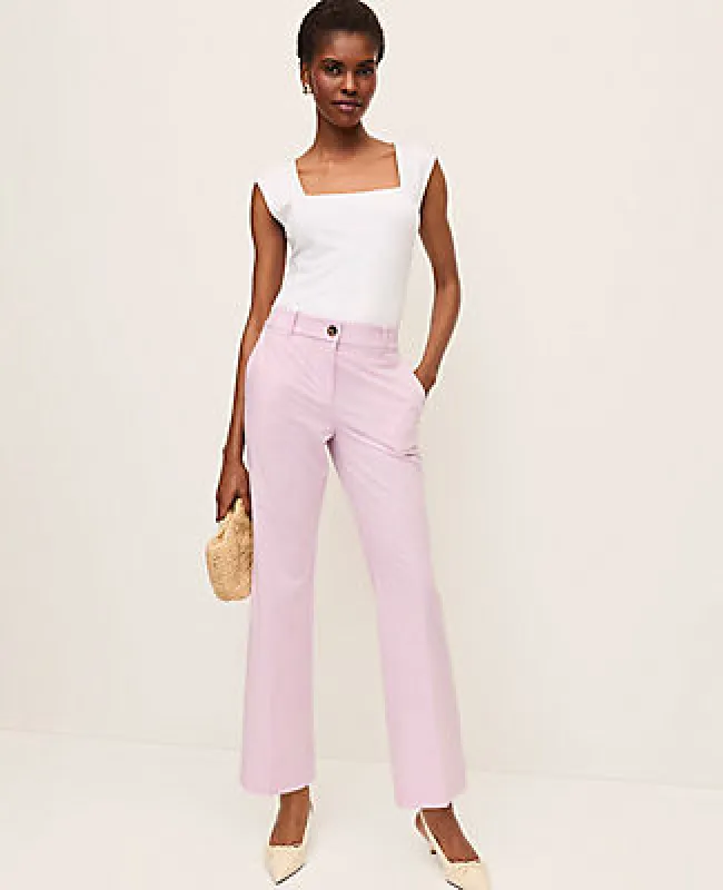 Ann Taylor The Petite Jayne Crop Trouser In Gingham sold by Ann Taylor
