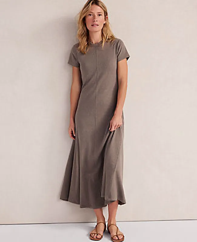 Ann Taylor Haven Well Within Organic Cotton Rib Knit Maxi Dress made by Ann Taylor