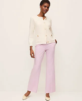 Ann Taylor The Petite Jayne Crop Trouser In Gingham sold by Ann Taylor product image thumbnail 4