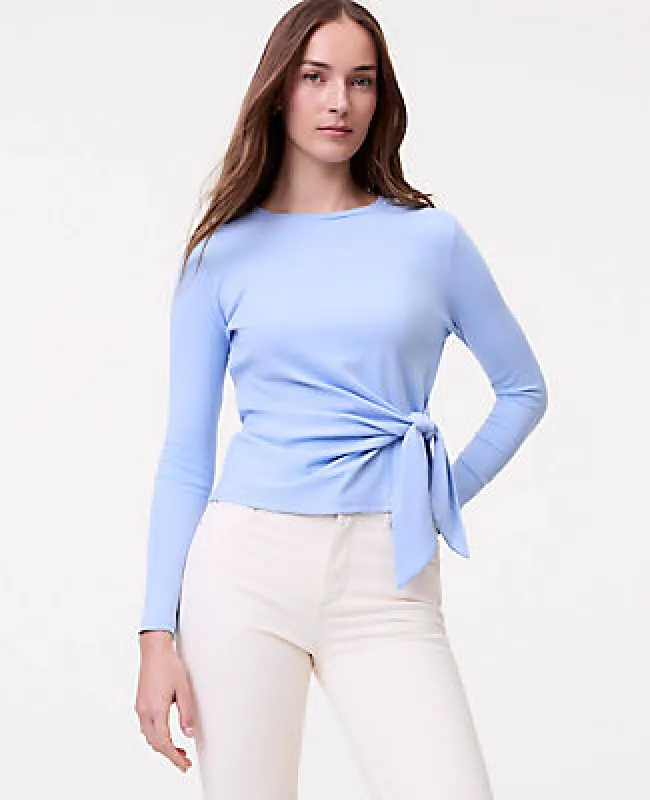 Ann Taylor Petite Weekend Tie Waist Top made by Ann Taylor