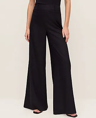 Ann Taylor The Petite Statement Palazzo Pant in Linen Blend sold by Ann Taylor product image thumbnail 2