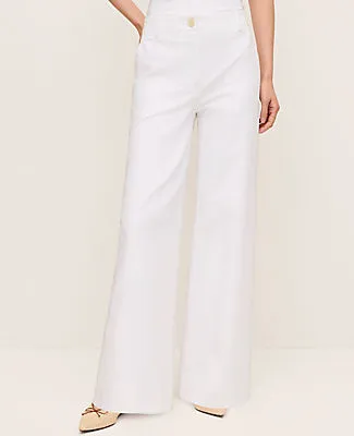 Ann Taylor The Petite Modern Wide Leg Pant in Twill sold by Ann Taylor product image thumbnail 2