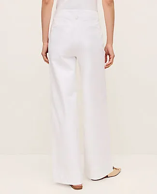 Ann Taylor The Petite Modern Wide Leg Pant in Twill sold by Ann Taylor product image thumbnail 3