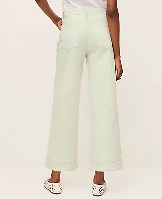 Ann Taylor The Petite Wide-Leg Crop Jean sold by Ann Taylor product image thumbnail 3