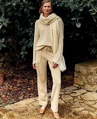 Ann Taylor Haven Well Within Garment-Dyed Organic Cotton Terry Pants sold by Ann Taylor product image thumbnail 2