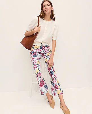Ann Taylor Weekend Floral Cropped Boot Jean sold by Ann Taylor product image thumbnail 4