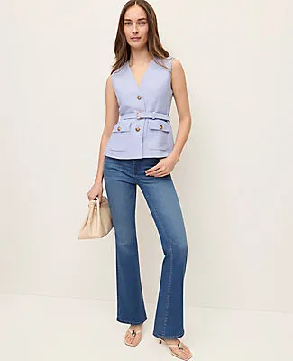 Ann Taylor Petite Belted Tweed Vest sold by Ann Taylor product image thumbnail 3