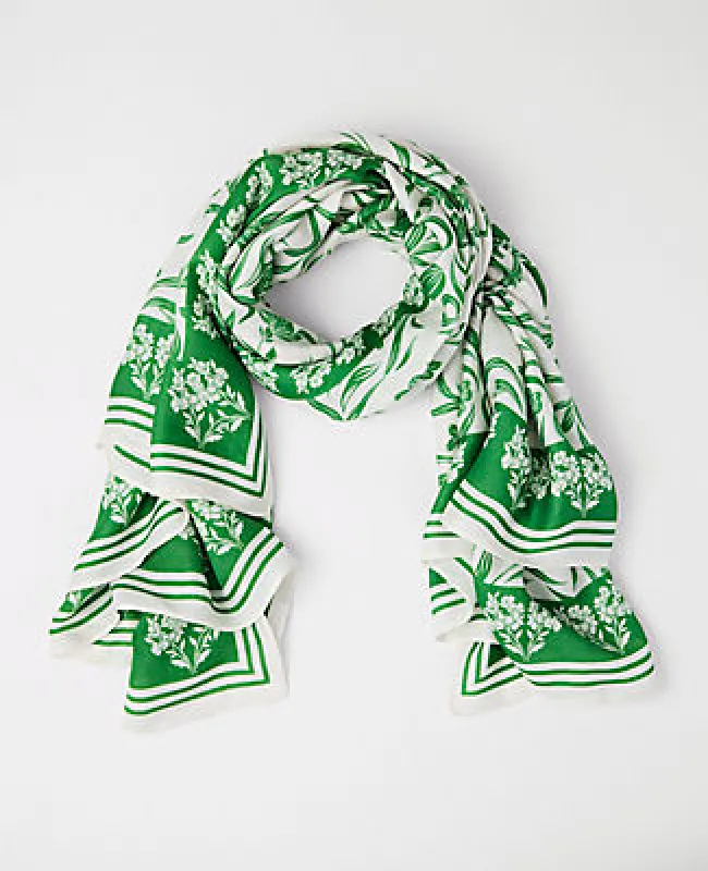 Ann Taylor Floral Square Scarf sold by Ann Taylor