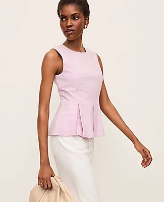 Ann Taylor Gingham Peplum Top sold by Ann Taylor