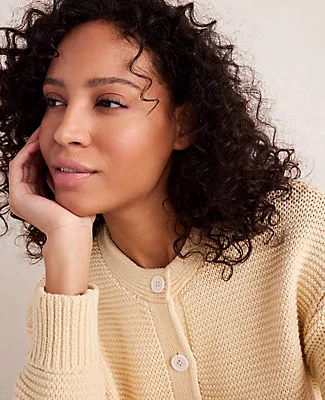 Ann Taylor Haven Well Within Cotton Link Stitch Cardigan sold by Ann Taylor product image thumbnail 2