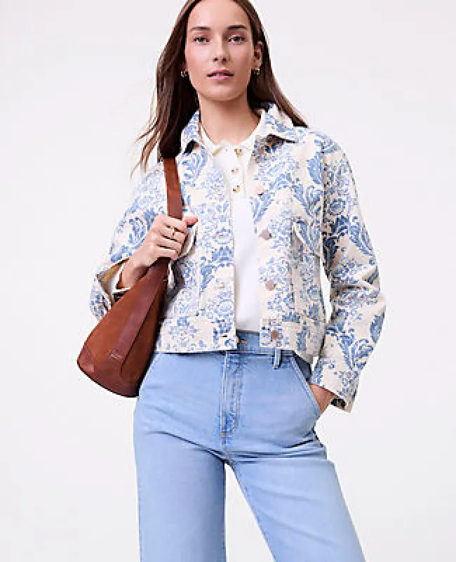 Ann Taylor Weekend Toile Denim Jacket made by Ann Taylor