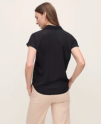 Ann Taylor Petite Split Neck Blouse sold by Ann Taylor product image thumbnail 2