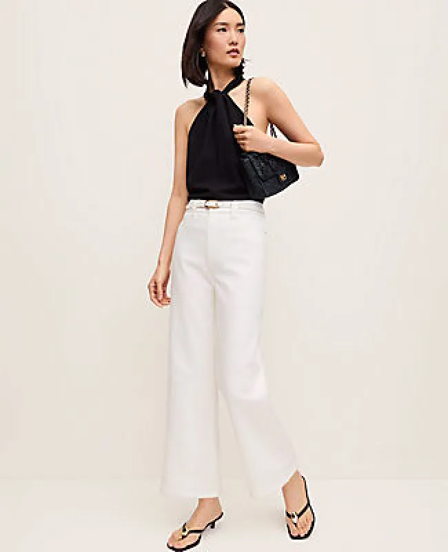 Ann Taylor The Petite Wide-Leg Crop Jean made by Ann Taylor