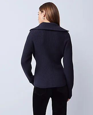 Ann Taylor Weekend Cable Sweater Jacket sold by Ann Taylor product image thumbnail 2