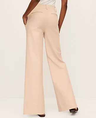 Ann Taylor The Petite Modern Wide Leg Pant in Twill sold by Ann Taylor product image thumbnail 3