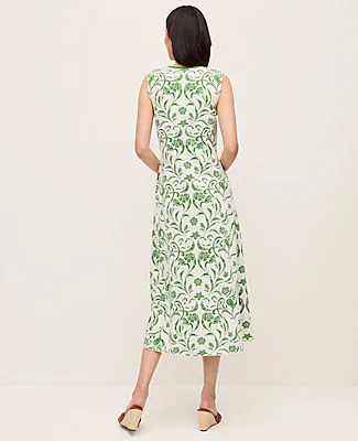 Ann Taylor Petite Floral Jacquard Sweater Dress sold by Ann Taylor product image thumbnail 2
