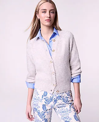 Ann Taylor Weekend Cozy Crew Neck Cardigan sold by Ann Taylor