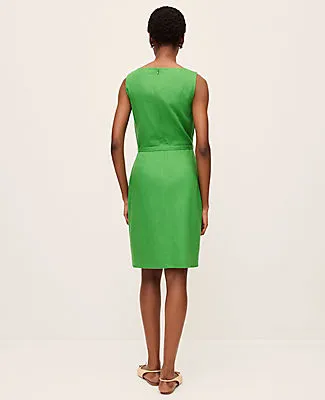Ann Taylor The Petite Belted Shift Dress in Linen Blend sold by Ann Taylor product image thumbnail 2