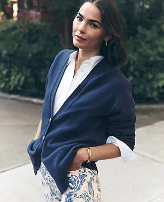 Ann Taylor Weekend Boyfriend Cardigan sold by Ann Taylor product image thumbnail 4