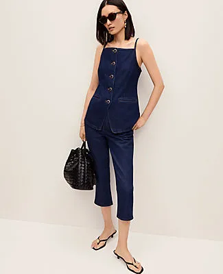 Ann Taylor Petite Strappy Denim Vest Top sold by Ann Taylor product image thumbnail 3